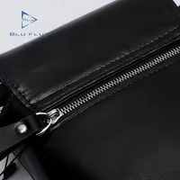 Bolsa masculina de luxo feita em couro legítimo, modelo carteiro personalizado de couro genuíno
