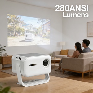 Projecteur de cinéma maison, système Android 11, 1080P, 280 ANSI lumens, léger, portable, projecteur de films en plein air, cinéma maison 4K - Product Image 2