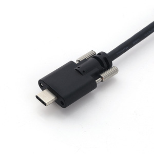 HOLLOW <b>USB</b> 3.0 A <b>To</b> <b>C</b> Male <b>Cable</b> Black PVC Jacket High Speed Data Transmission 10Gb Front Panel Connector - Product Image 3