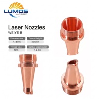 Buse de machine de soudage laser à fibre portative en cuivre rouge Type-B SUP-B M16, embouts de contact pour alimentation en fil, accessoires de tête de torche laser