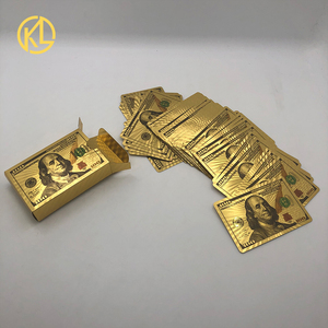Cartas <span class=keywords><strong>de</strong></span> Póker <span class=keywords><strong>de</strong></span> Oro <span class=keywords><strong>de</strong></span> 24k con Diseño Impermeable y Elegante para <span class=keywords><strong>Juegos</strong></span> <span class=keywords><strong>de</strong></span> Azar, Diversión con <span class=keywords><strong>Dinero</strong></span> o Regalos <span class=keywords><strong>de</strong></span> Boda - Product Image 1