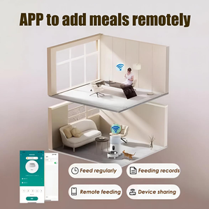 Factory Pet Supplies Wholesale Luxury Wifi Adjustable <b>Smart</b> Automatic Animal Pet Feeder Dog Cat Treat Food Dispenser - Product Image 4