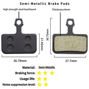 CORERIDE özel toptan <span class=keywords><strong>MTB</strong></span> dağ bisikleti disk fren pedleri aşınmaya dayanıklı düşük gürültü bisiklet hidrolik tüm metal dilsiz fren balataları - Product Image 2