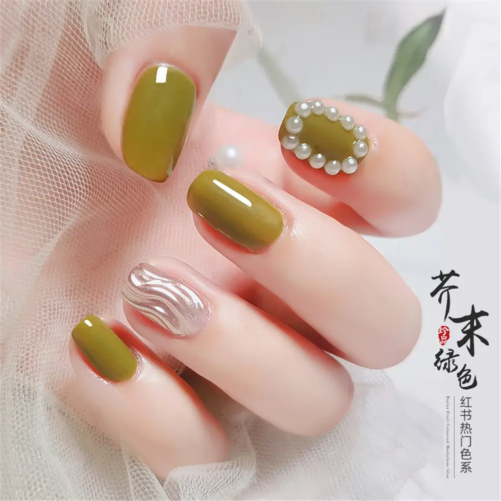 Usine Vernis À Ongles 8 ml Vert Couleur Nail Art Longue durée Vernis