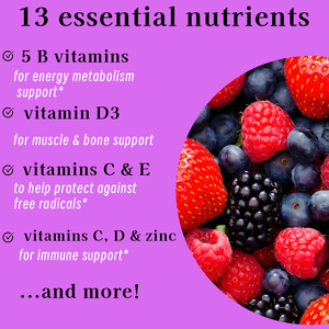Complément Alimentaire Multi-Gummies pour Hommes à Forte Demande avec Vitamines et Zinc pour Soutenir l'Énergie, le Métabolisme, la Santé Musculaire et Immunitaire - Product Image 5