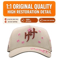 Gorra de Béisbol Personalizable con Bordado 3D, Pin de Cruz Dorada, Logotipo Personalizado - Tela de Gamuza, Gorra G5 de Una Sola Pieza