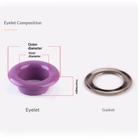 Boucle ronde en métal personnalisée, œillet, bricolage, chaussures, sac, ceinture, décoration de vêtements, peinture en aérosol, rivet creux