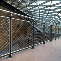 Filet en treillis métallique en acier inoxydable 316, câble inox flexible, mur vert, balustrade, sécurité pour zoo, volière, garde-corps d'escalier, zoo, volière