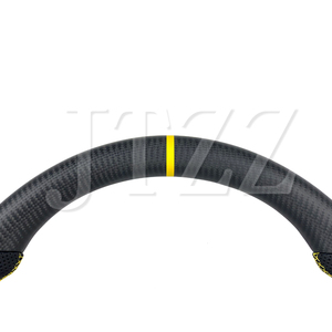 2008-2015 POUR Ford Mustang ST <span class=keywords><strong>RS</strong></span> GT 350 <span class=keywords><strong>500</strong></span> Jaune Personnalisé Cuir mat En Fiber De Carbone voiture Volant Automobile Intérieur - Product Image 6