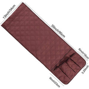 Organisateur d'accoudoir antidérapant et imperméable, support de télécommande, rangement de chevet avec 5 poches pour magazines et téléphone - Product Image 2