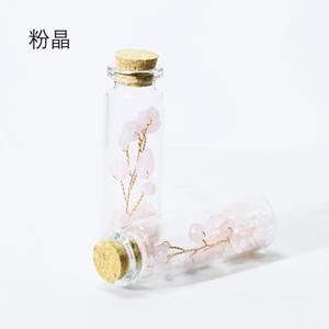 Pierre concassée de cristal naturel, améthyste, péridot, mini micro-<span class=keywords><strong>paysage</strong></span>, pierre concassée de cristal, bouteille à vœux - Product Image 6
