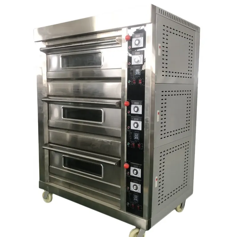 Fully automatic industrial electric bread baking making oven equipment machines