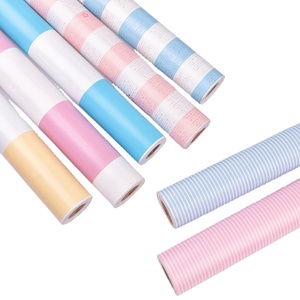 <span class=keywords><strong>Papier</strong></span> <span class=keywords><strong>peint</strong></span> adhésif à <span class=keywords><strong>larges</strong></span> <span class=keywords><strong>rayures</strong></span> rose bleu, tapisserie murale pour chambre d'enfants, salon - Product Image 1