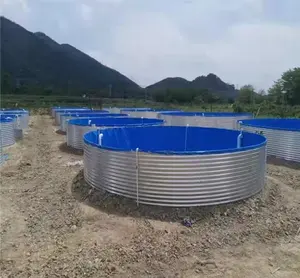 Tanque de água de aço galvanizado grande capacidade, 10000 l, para irrigação agrícola