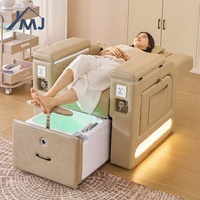 Fauteuil de pédicure et de manucure électrique avec massage intégré pour salon de beauté