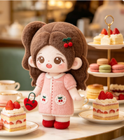 Peluche personnalisable unisexe mignonne en coton doux, personnage cerise, pour vente en gros, jouet en peluche