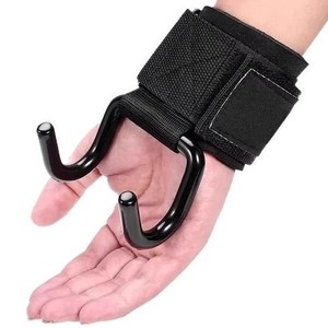 สายรัดข้อมือแบบตะขอเกี่ยว ไนลอน สำหรับฝึกความแข็งแรง ช่วยในการดึงข้อและเดดลิฟท์ ใช้ได้ทั้งชายและหญิง - Product Image 1