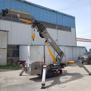 Venta caliente China certificación CE 2T 3t 5T 8T 12t mini Spider Crane pequeña grúa sobre orugas compacta otra grúa con mosca para la venta - Product Image 2