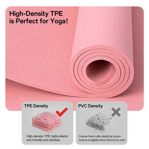 Tapis de <span class=keywords><strong>yoga</strong></span> TPE arqué avancé, durable, antidérapant, épais, tapis de <span class=keywords><strong>yoga</strong></span> ovale incurvé pour le Pilates et le fitness - Product Image 4