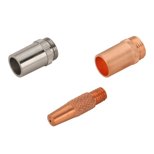 Pistolet à tréfiler NBC200, buse de protection, diamètre 18 mm, longueur 31,5 mm, pointe de soudage en cuivre pur, connexion filetée - Product Image 2