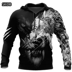 <span class=keywords><strong>Felpa</strong></span> con cappuccio con stampa leone da uomo/donna con cappuccio con stampa <span class=keywords><strong>tigre</strong></span> a manica lunga T shirt <span class=keywords><strong>felpa</strong></span> da Jogging con cappuccio taglie forti 5XL - Product Image 6