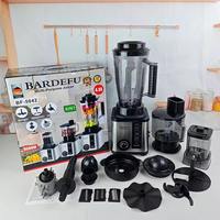 Blender Bardefu 5042 5072 5092 8 in 1 9500W 4L Multifungsi dengan Casing Stainless Steel, Food Processor, Blender Komersial (Ready Stock)