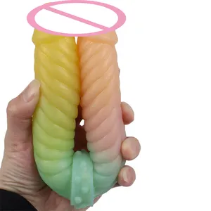 Original factory LUUK newest double head dildo best silicone double dildo for beginner adult sex toy for lesbian