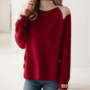 Maglione da Donna Personalizzato Autunno Inverno, Alta Qualità, Caldo Pullover a Collo Alto Lavorato a <span class=keywords><strong>Maglia</strong></span>, Collezione 2026 - Product Image 3