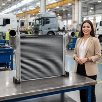 Intercooler de haute qualité pour camion OEM A6345010101KZ pour MERCEDES-BENZ MB 0500 RSD BUS Camion lourd DIMENSIONS DU NOYAU 925*752*64MM