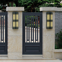 Design extérieur en aluminium coulissant pour portes d'entrée de villa Portes d'entrée principales Portes électriques Conceptions de porte principale de maison indienne