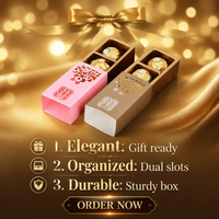 Boîte d'emballage en papier personnalisée de luxe pour chocolats, bonbons de Noël, barres de chocolat, taille personnalisée, pour chocolats