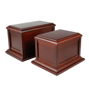 Urna Funeraria de Madera Pulida con Sellado Hermético, Estilo Europeo/Americano, Ecológica y Personalizable, Caja Conmemorativa para Adultos - Product Image 1