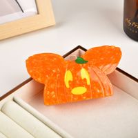 HONEY Mouse Pince à griffes citrouille Accessoire pour cheveux Halloween 11cm Large Pince à cheveux Mickey pour femmes