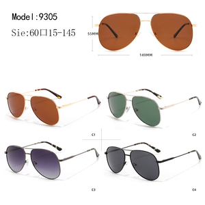 Unisex Pilot Sunglasses Metal Frame Green Polarized Lenses 100% UV Protection Outdoor Use Adult Style - Product Image 3