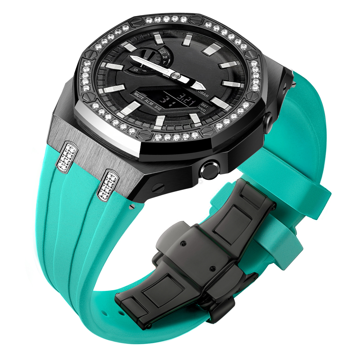black light blue strap