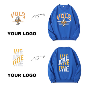 Sweat-shirts surdimensionnés sportifs en coton doux 260GSM, col rond, pull-over, vêtements pour hommes, sweat-shirt avec logo personnalisé - Product Image 2