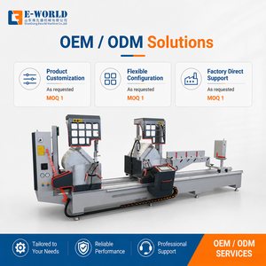 Scie à aluminium double tête CNC650 avec système de refroidissement par pulvérisation, machine de découpe robuste pour profilés aluminium de murs-rideaux - Prix - Product Image 1