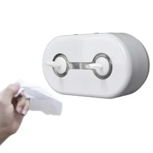 الحصري البسيطة التوأم لفات ورقة موزع مزدوجة لفة مركز سحب حامل ورق المرحاض