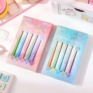 Nouveaux surligneurs de couleur dégradée, lot de 6, surligneurs <span class=keywords><strong>pastel</strong></span> doux pour les yeux, pour les étudiants, les journaux et le bureau - Product Image 1
