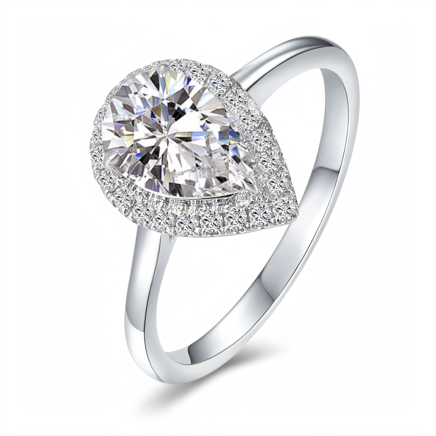 แหวนมอยซาไนต์ทองแท้ 18K