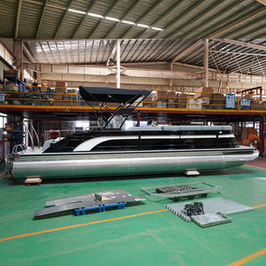 Nuevo Bote Pontón Triton Deportivo de 21 Pies para <span class=keywords><strong>12</strong></span> Personas, Pontones Deportivos de Lujo de 27 Pies con <span class=keywords><strong>Remolque</strong></span> para Australia, para el Ocio Familiar - Product Image 3