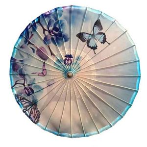 Wholesale Eco-friendly Decorative Handmade Bamboo <b>Parasol</b> <b>Waterproof</b> Paper Folk Art Flower Design Painted CE Certified for - Product Image 1