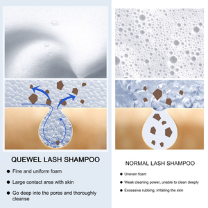 Quewel - Limpiador de Extensiones de Pestañas en Espuma, 50ml, 100ml, 150ml, Venta al Por Mayor - Product Image 6