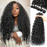 Extensions de cheveux humains brésiliens 10A Water Wave, non traités, bouclés, Remy, sans nœuds, 12-32 pouces