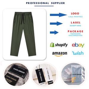 Pantalon en toile décontracté et léger avec décoration en dentelle, pantalon cargo ample pour ouvrier, respirant et confortable - Product Image 6