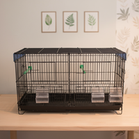 Vente en Gros Usine Cage à Oiseaux en Métal, Petite Cage pour Perroquets, Conception OEM, Cage d'Élevage pour Oiseaux en Acier, Montage Facile