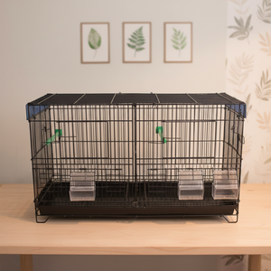 Fabrieksgroothandel Metalen Vogelkooi Kleine Papegaaienkooi OEM Design Kanarie Staal Huisdier Kweekkooi Eenvoudig te Monteren - Product Image 3