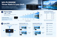 Projecteur laser 4K 10000 ANSI Lumen pour applications en grandes salles, lentilles japonaises, prix d'usine, qualité supérieure
