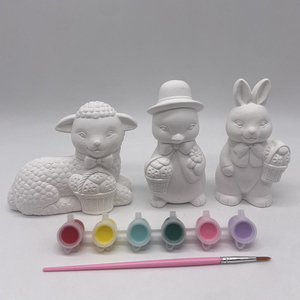 All'ingrosso 3D Set artigianato in gesso <span class=keywords><strong>di</strong></span> Pasqua per le età 2-4 include dipingere il tuo coniglietto & uovo - Product Image 5