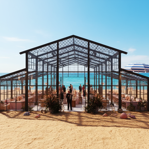 Abri en PVC noir pour 500 personnes, structure à travée libre, type <span class=keywords><strong>Orangerie</strong></span>, Conservatoire, Atrium, Tentes pour Mariages et Expositions, Imperméable - Product Image 4
